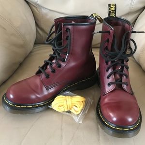 Dr. Martens AirWair Cherry Red Rouge Boots